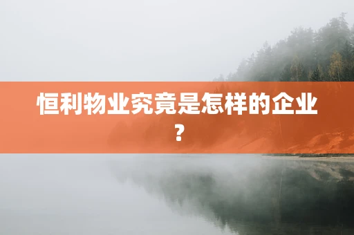 恒利物业究竟是怎样的企业？