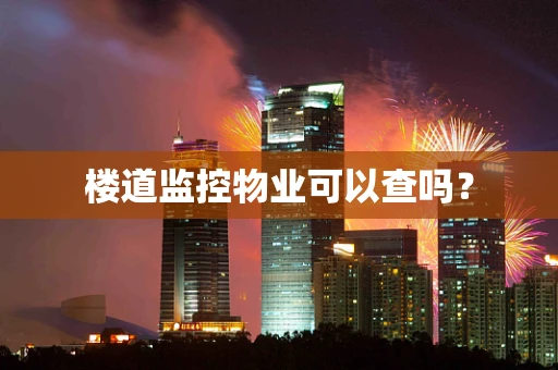 楼道监控物业可以查吗？
