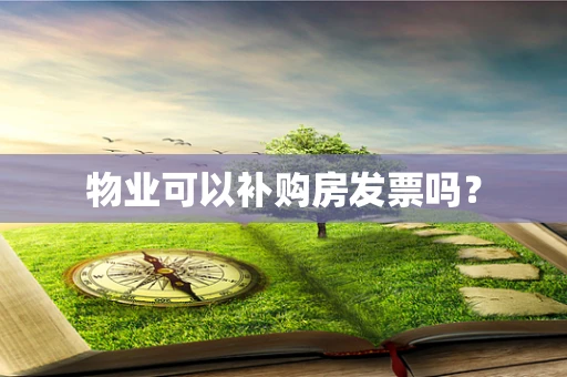 物业可以补购房发票吗？