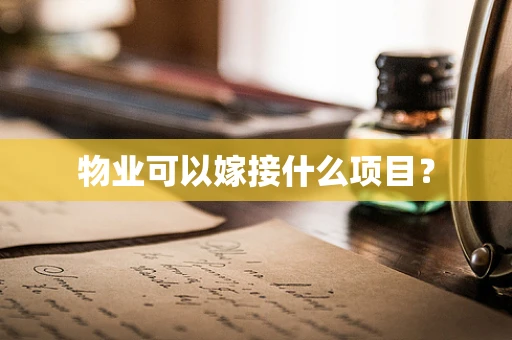 物业可以嫁接什么项目？