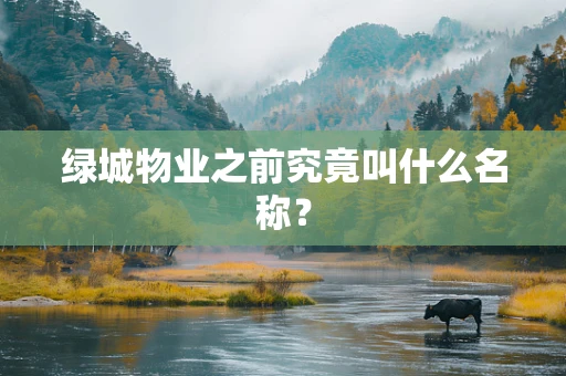 绿城物业之前究竟叫什么名称？