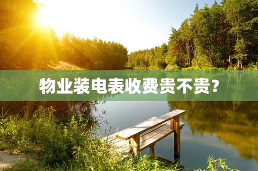 物业装电表收费贵不贵？