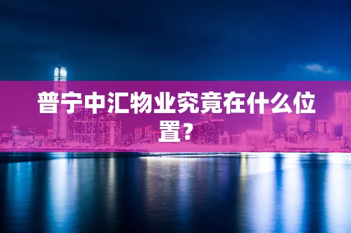 普宁中汇物业究竟在什么位置？