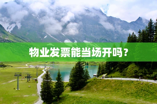 物业发票能当场开吗？