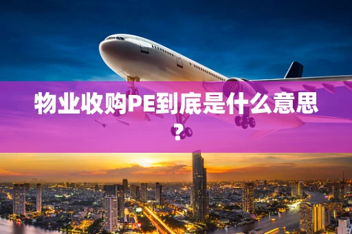 物业收购PE到底是什么意思？
