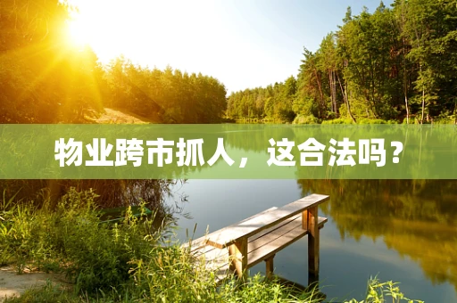 物业跨市抓人，这合法吗？