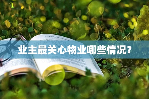 业主最关心物业哪些情况？