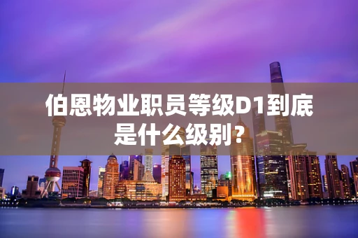 伯恩物业职员等级D1到底是什么级别？